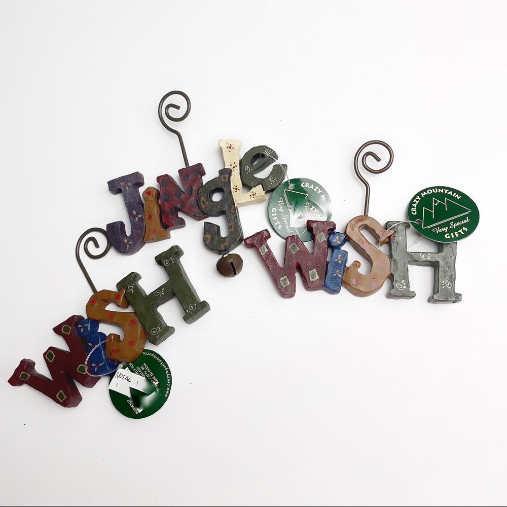 Set of 3 Christmas photo  or card holders